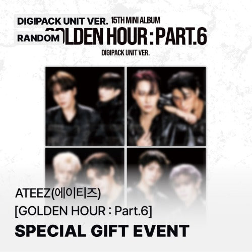 ATEEZ GOLDEN HOUR Part.6 Digipack Unit Ver. random album