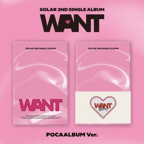 SOLAR - [WANT] (2ND SINGLE ALBUM) (POCAALBUM VER.) - K-pop product