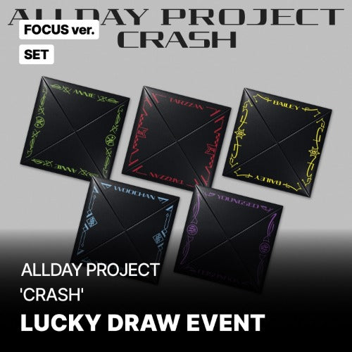 ALLDAY PROJECT CRASH FOCUS ver. complete set van vijf met Soundwave POB