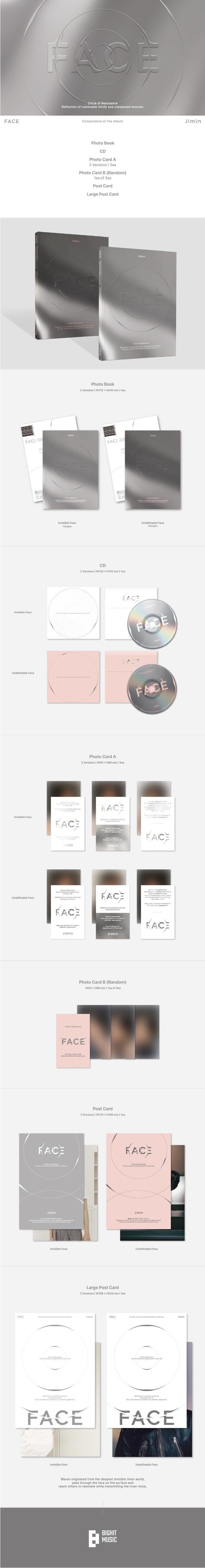 JIMIN FACE album inhoud en versies
