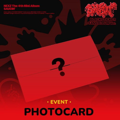 NEXZ - 4TH MINI ALBUM [SAUCIN'] (STICKER FANS ALBUM VER. (RANDOM))