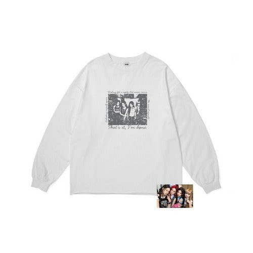 ILLIT BREAK EVEN Photo Long Sleeve T-Shirt in wit
