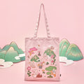BT21 K-TOKKI Eco Bag in lichtroze met BT21-personages