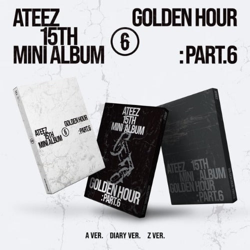 ATEEZ GOLDEN HOUR Part.6 3-versieset met TOKTOQ POB