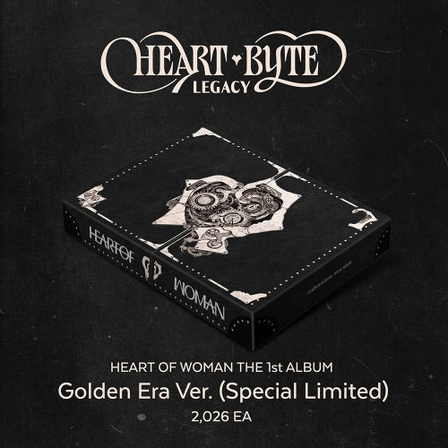HEART OF WOMAN - THE 1ST ALBUM [HEART BYTE : LEGACY] GOLDEN ERA VER. (SPECIAL LIMITED) - K-pop product