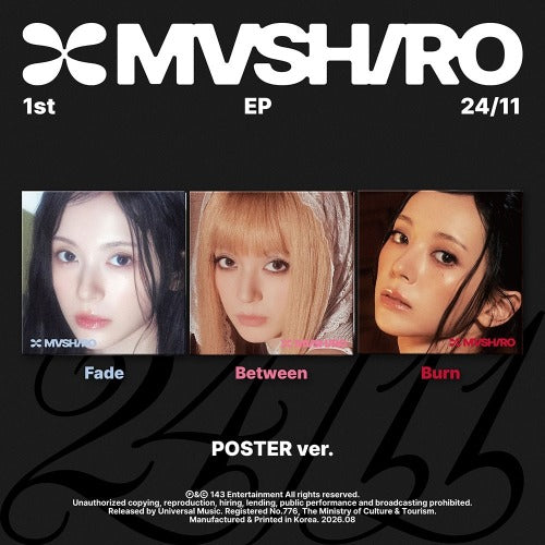 MASHIRO - 1ST EP : 24/11 (POSTER VER.)