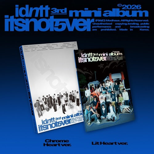 idntt [ITSNOTOVER] (CD) K-pop album