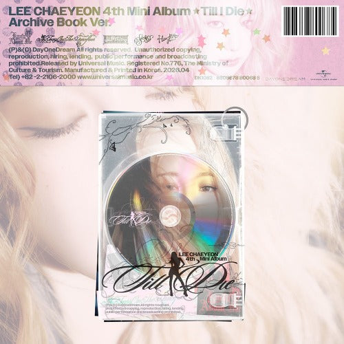 LEE CHAEYEON - 4TH MINI ALBUM [TILL DIE] [ARCHIVE BOOK VER.] - K-pop product
