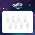ATEEZ SILVER ANITEEZ PLUSH KEYRING K-pop merchandise