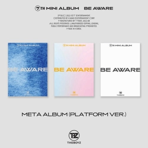 THE BOYZ - BE AWARE (7TH MINI ALBUM) META ALBUM (PLATFORM VER.) - K-pop product