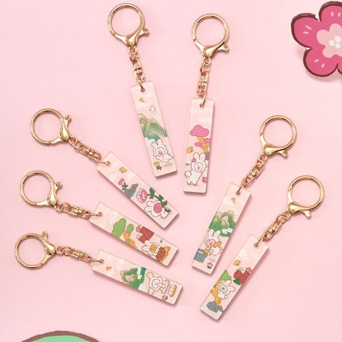 BT21 K-TOKKI Stick Acrylic Keyring met character-uitvoeringen