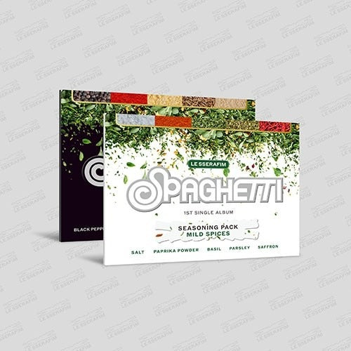LE SSERAFIM - 1ST SINGLE ALBUM 'SPAGHETTI' (WEVERSE ALBUMS VER.) - K-pop product