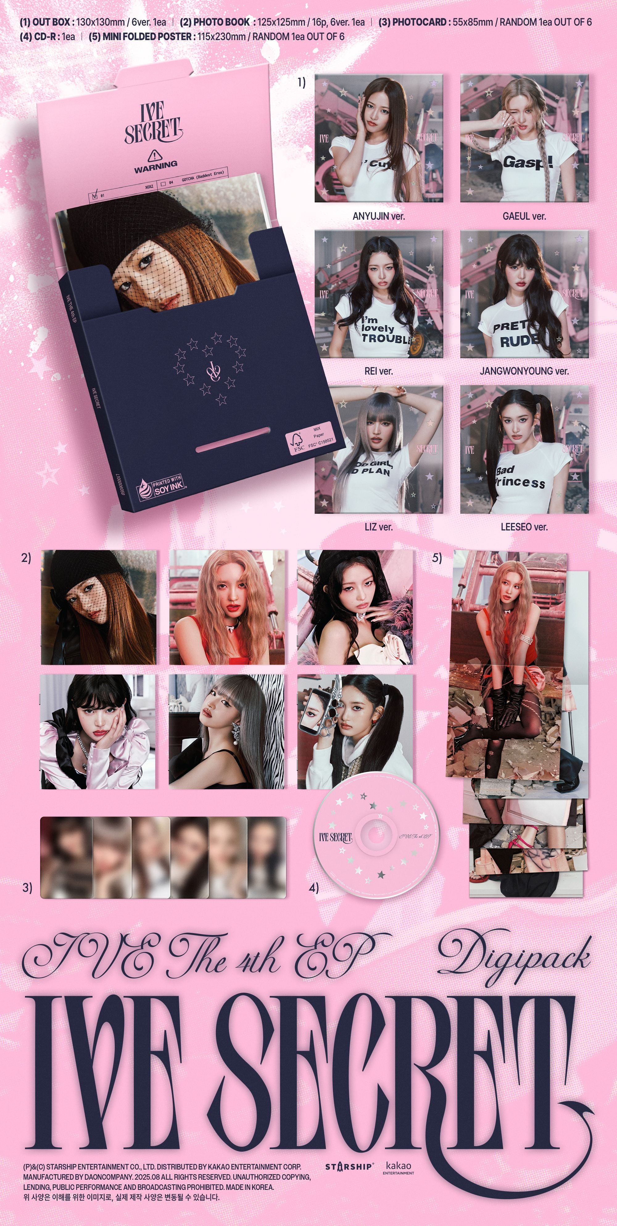 IVE - IVE SECRET (Digipack Ver. Limited Edition)