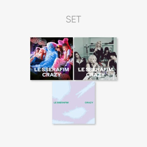 LE SSERAFIM CRAZY Japan 3rd Single 3 Version Set