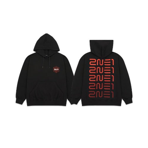 2NE1 WELCOME BACK Logo Hoodie zwart