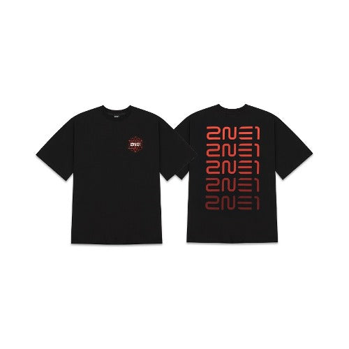 2NE1 WELCOMEBACK Logo T-Shirt in zwart
