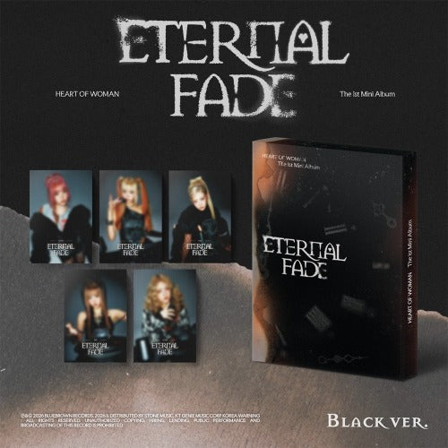 HEART OF WOMAN ETERNAL FADE Black Ver. album - voorkant