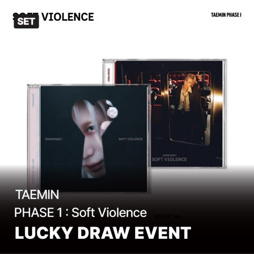 TAEMIN PHASE I : SOFT VIOLENCE JEWEL VER. 2-Version Set (SILENT + BRUTAL) K-pop album