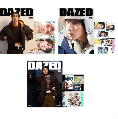 Stray Kids Han Dazed and Confused Korea Winter Edition 2026 covers