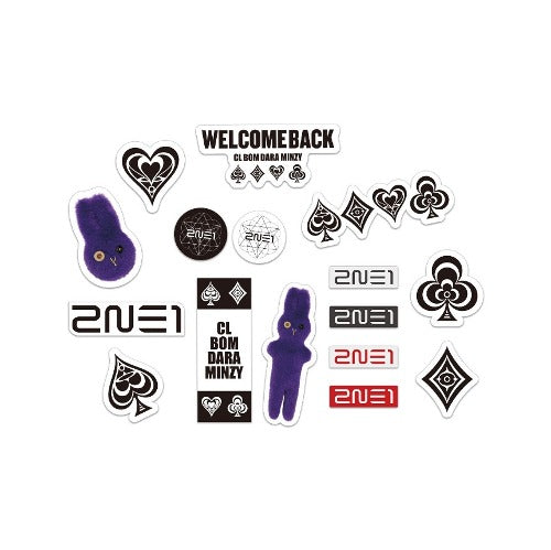 2NE1 WELCOMEBACK Removable Sticker Pack