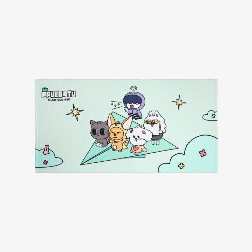 TXT PPULBATU Beach Towel in Mint