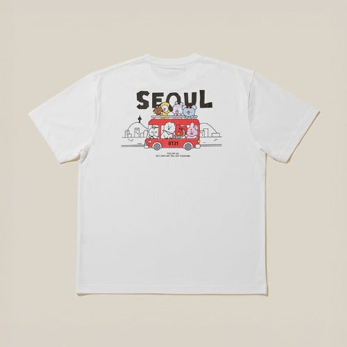 BT21 Seoul Edition T-Shirt in wit