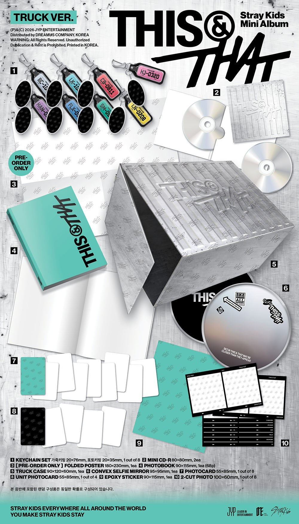 [STRAY KIDS] THIS & THAT (TRUCK VER.) LIMITED VER. - Yes24 Benefit