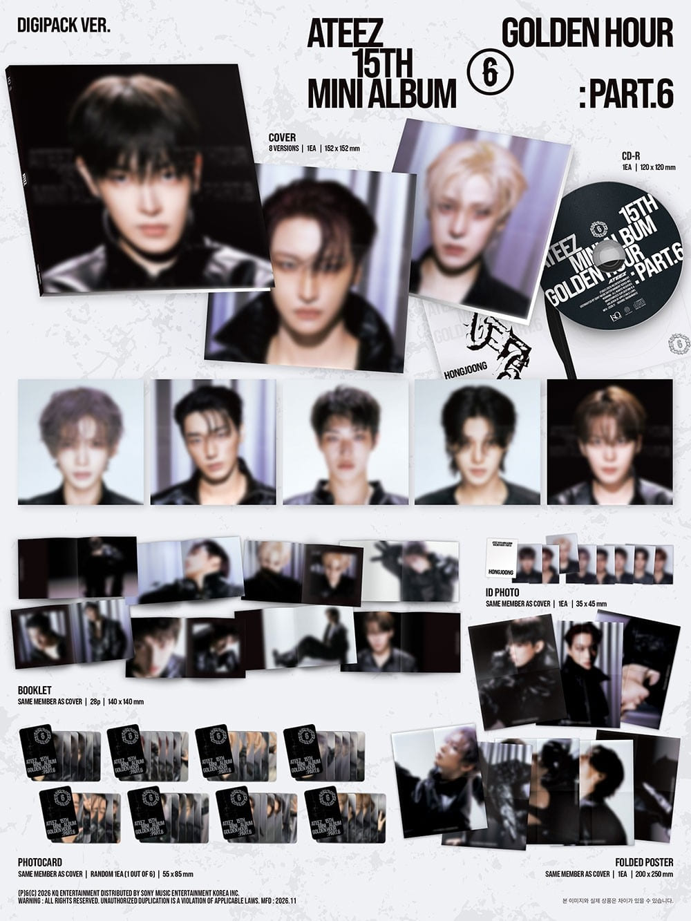 ATEEZ GOLDEN HOUR Part.6 POCAALBUM