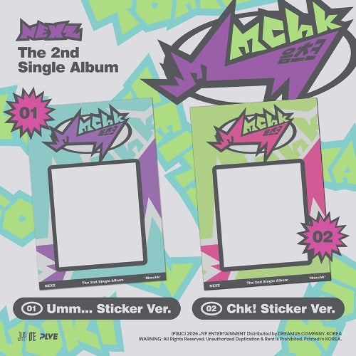 NEXZ - THE 2ND SINGLE ALBUM [MMCHK] (STICKER VER.) - K-pop product