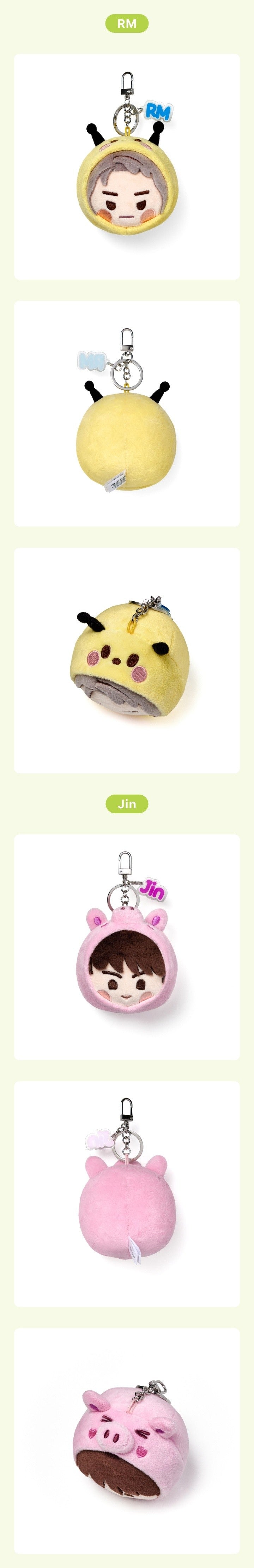 BTS Island Face Keyring Jin en SUGA