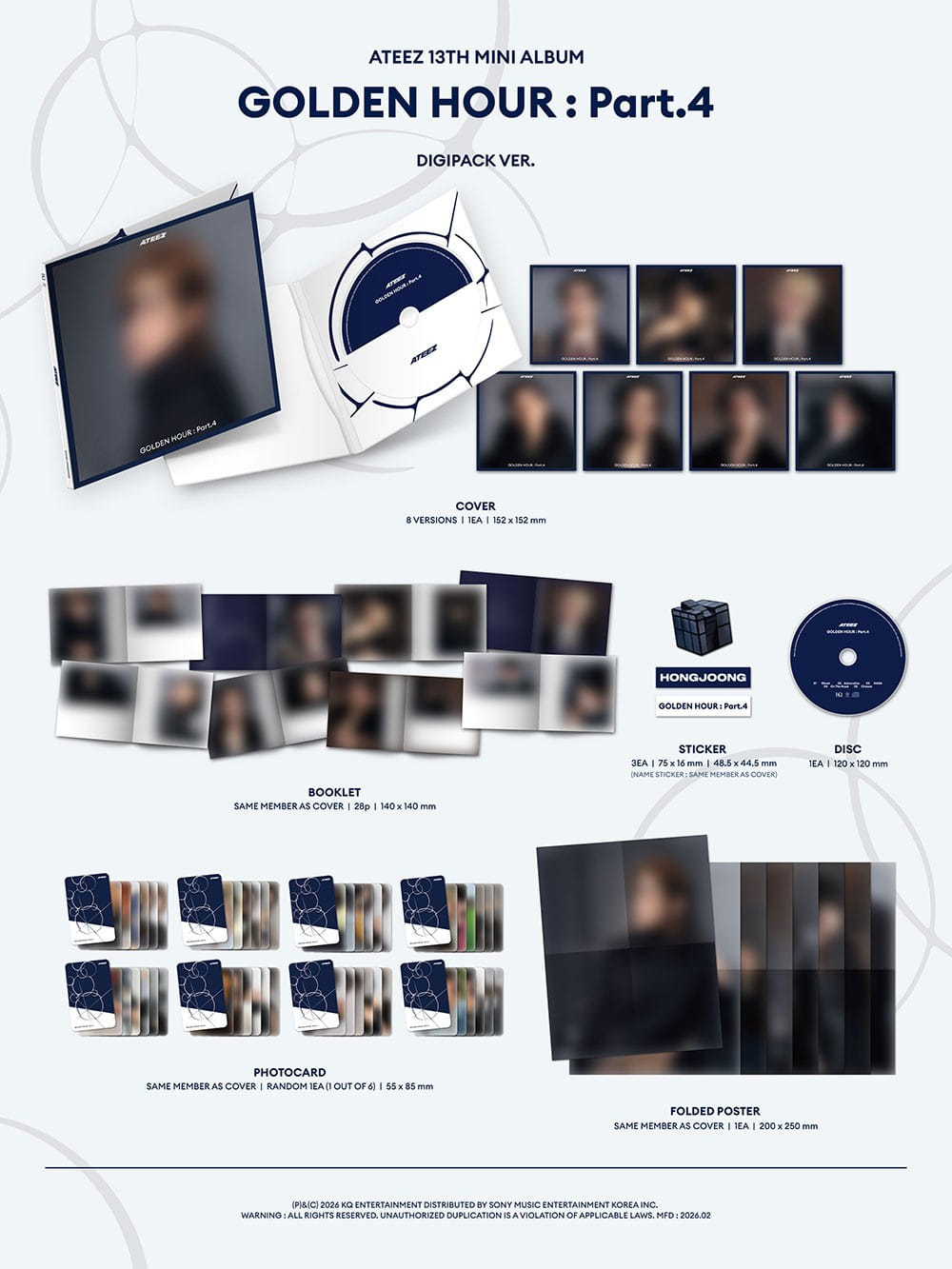 ATEEZ - GOLDEN HOUR : Part.4 (DIGIPACK Ver.)