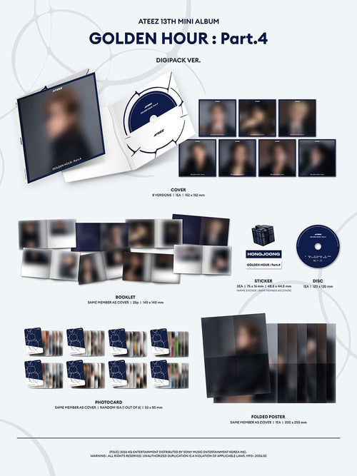 ATEEZ - GOLDEN HOUR : Part.4 (DIGIPACK Ver.)