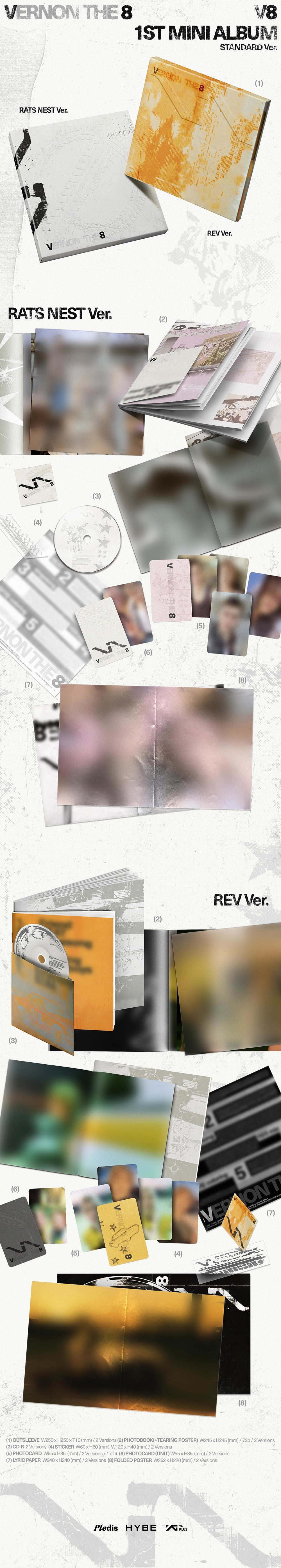 SEVENTEEN V8 SE1st Mini Album 'V8' K-pop album - afbeelding 2
