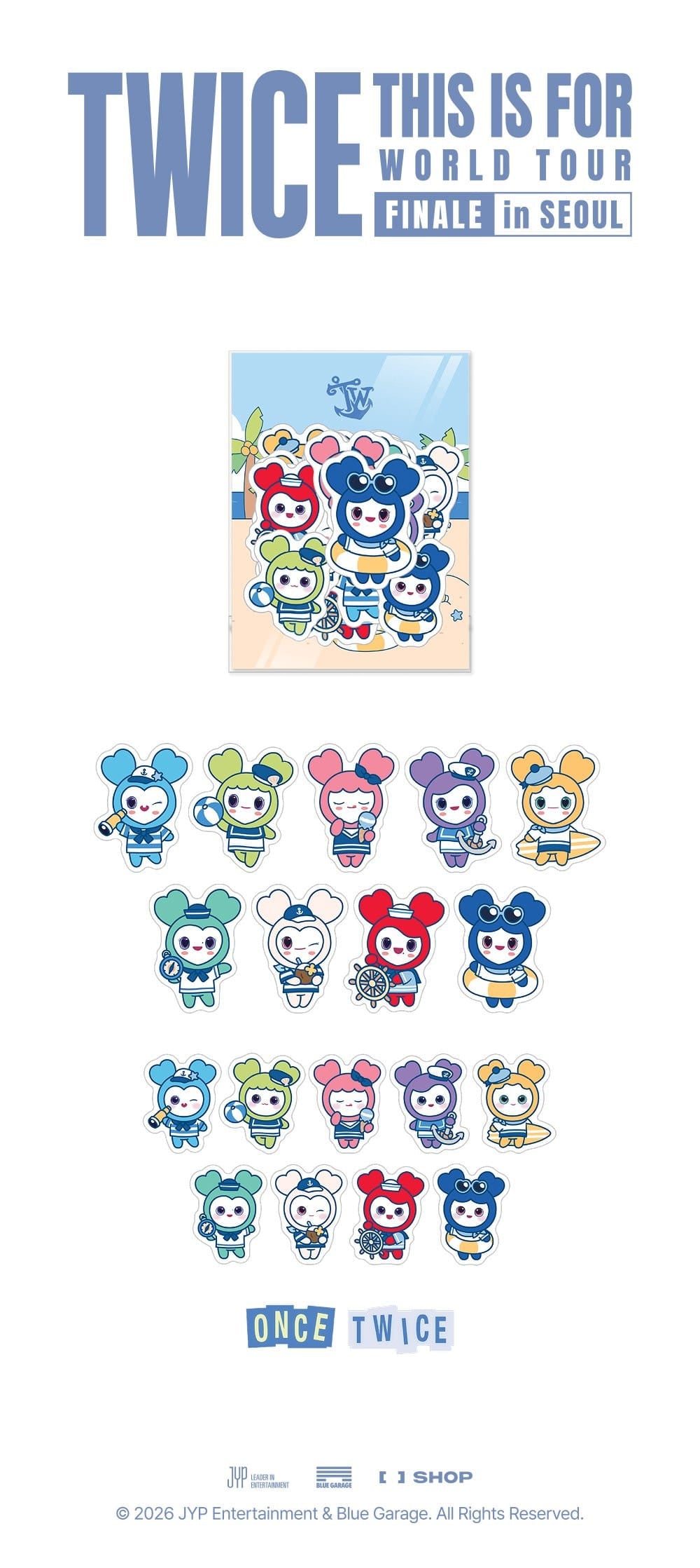 TWICE - 2026 THIS IS FOR - LOVELY REMOVABLE STICKER PACK