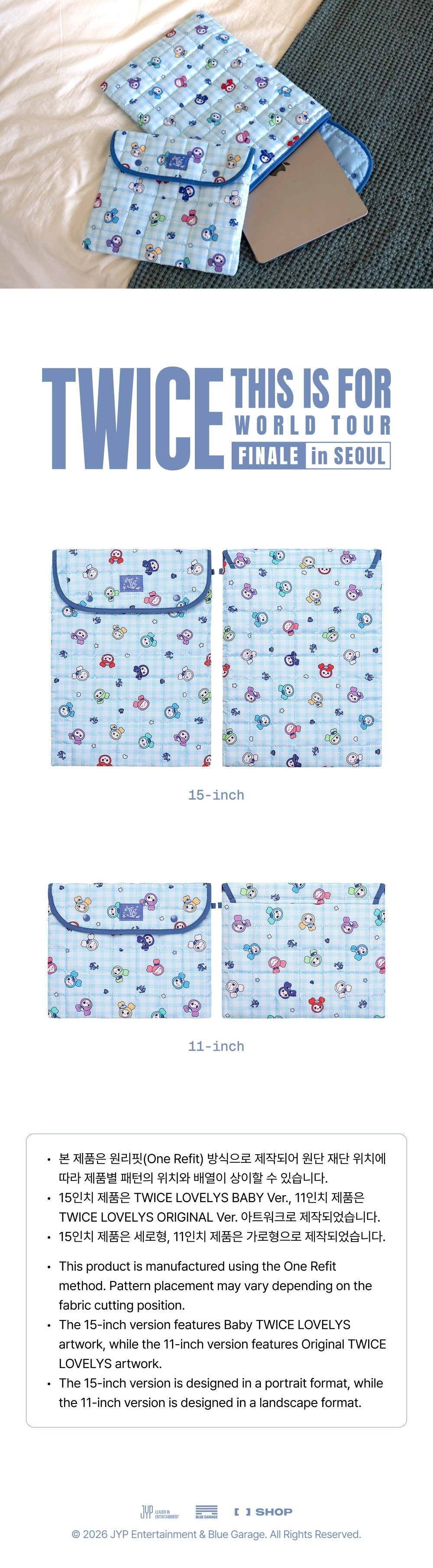 TWICE - 2026 THIS IS FOR - LOVELY LAPTOP POUCH