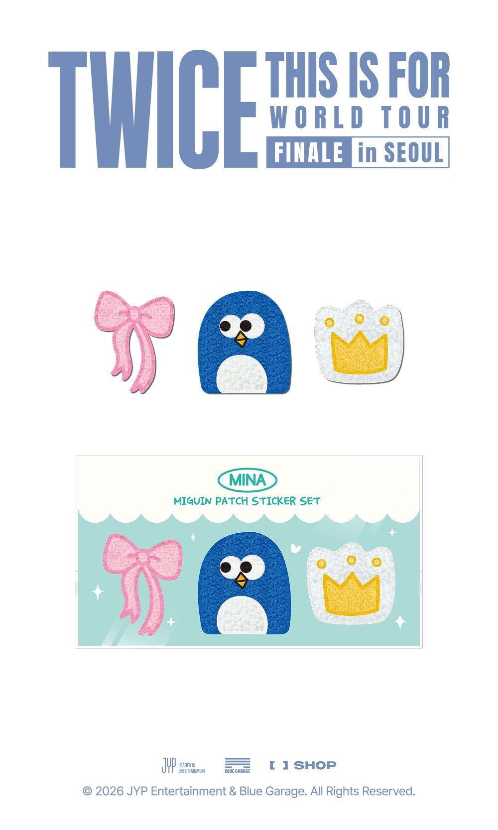 TWICE - 2026 THIS IS FOR - MINA MIGUIN PATCH STICKER SET