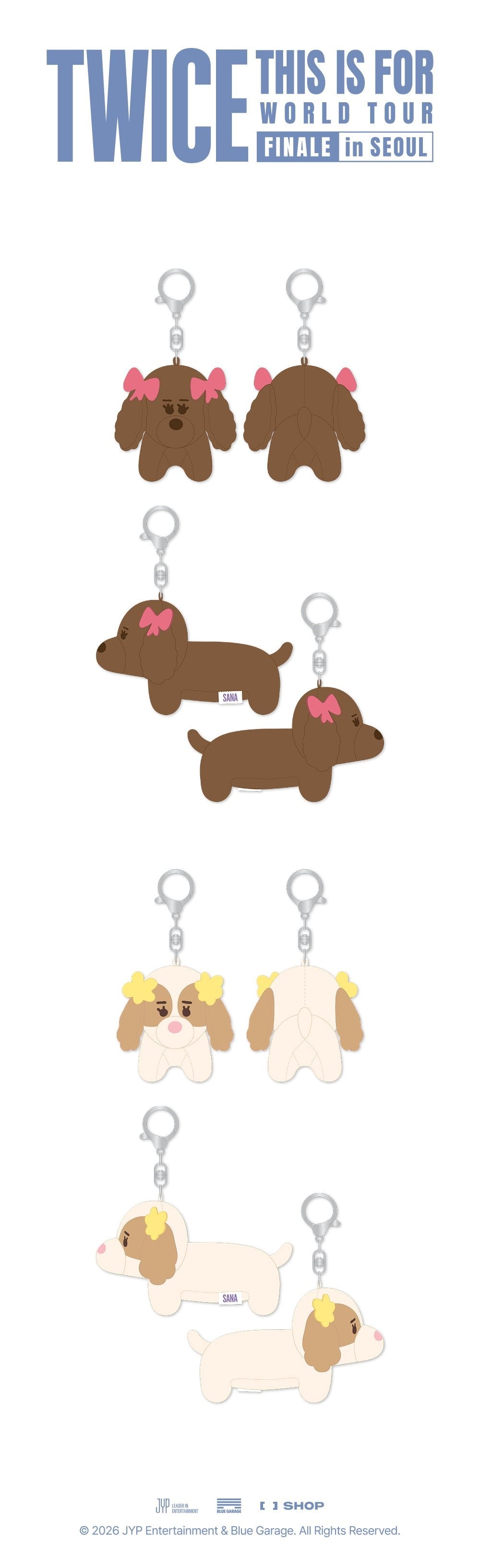 TWICE - 2026 THIS IS FOR - SANA TWIN PLUSH KEYRING SET