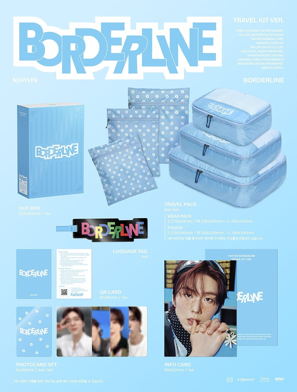 KIHYUN - EP [BORDERLINE] (TRAVEL KIT VER.)
