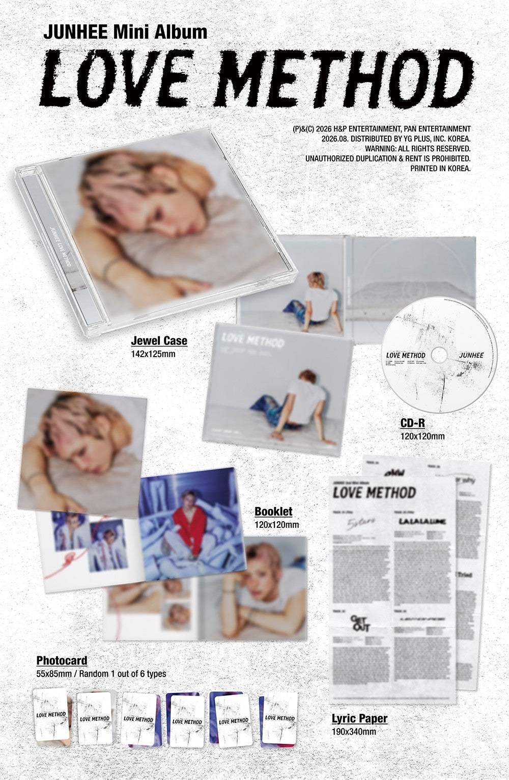 JUNHEE - LOVE METHOD (Photobook)