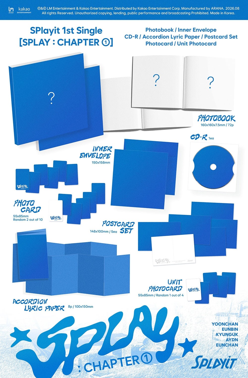 SPLAYIT - 1ST SINGLE ALBUM [SPLAY : CHAPTER 01] (Photobook)