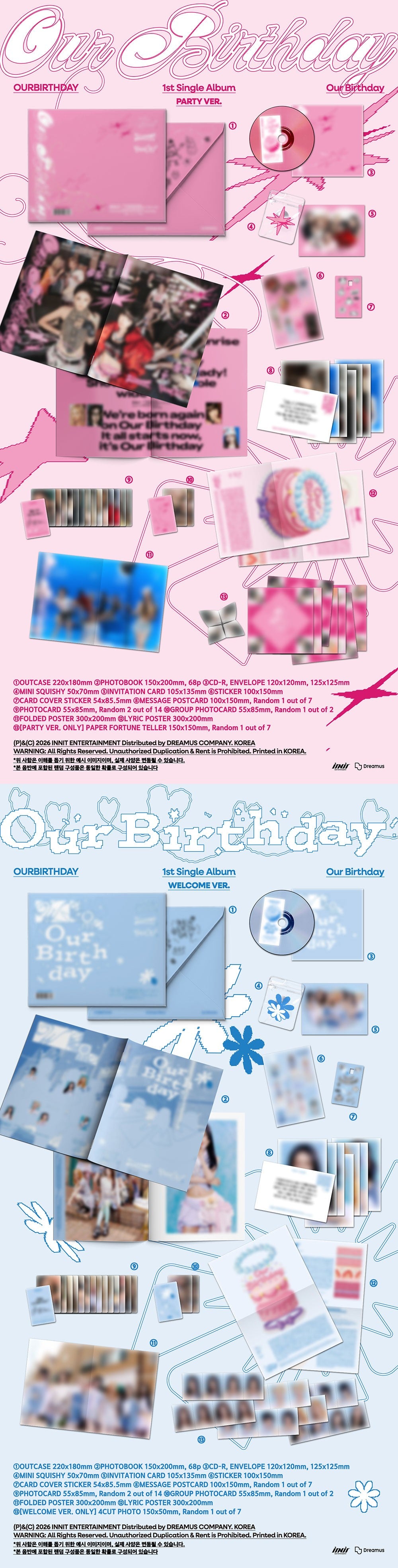 OURBIRTHDAY - 1ST SINGLE ALBUM [OUR BIRTHDAY] (Photobook)