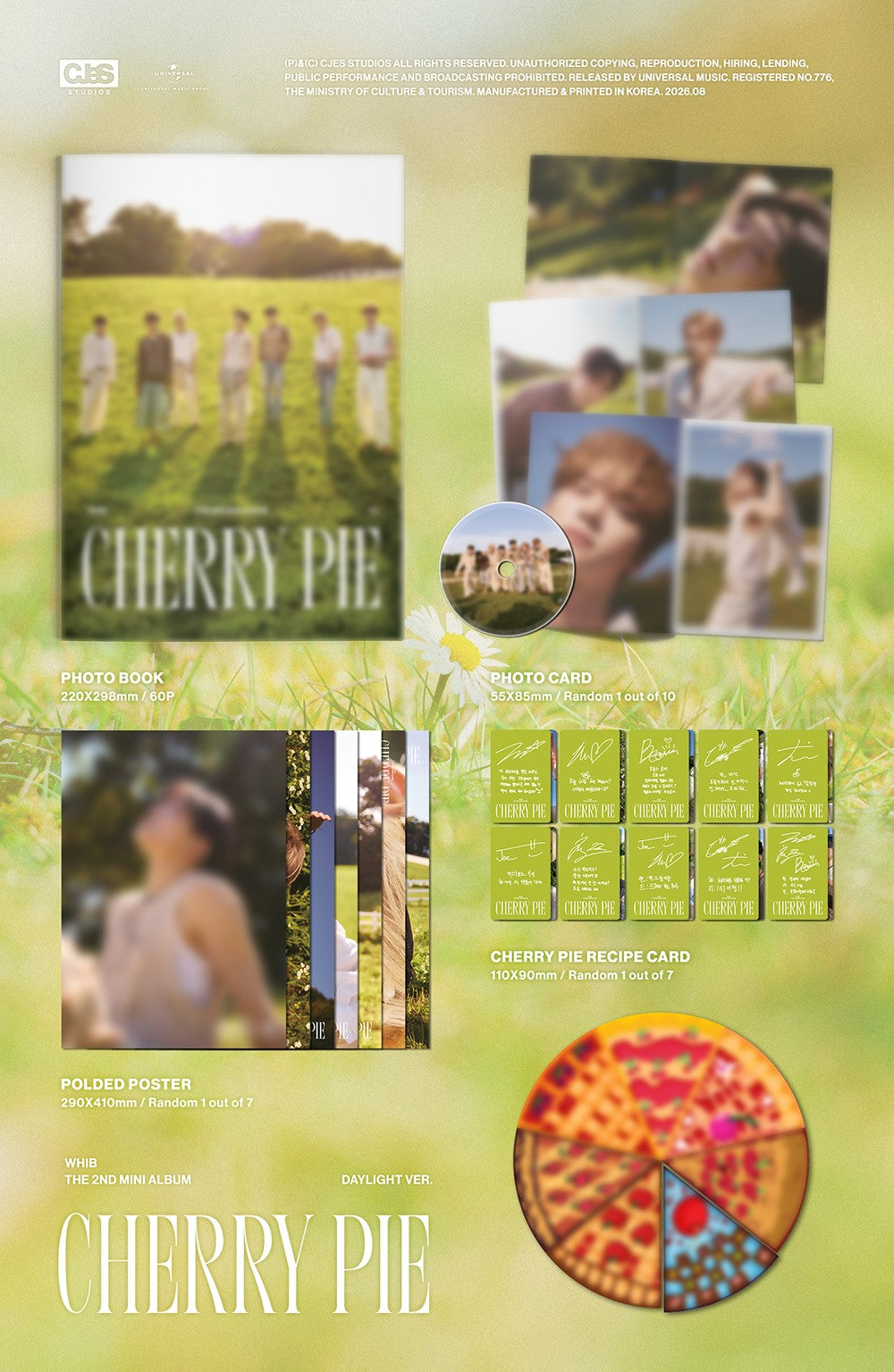 WHIB - THE 2ND MINI ALBUM [CHERRY PIE] (DAYLIGHT VER.)