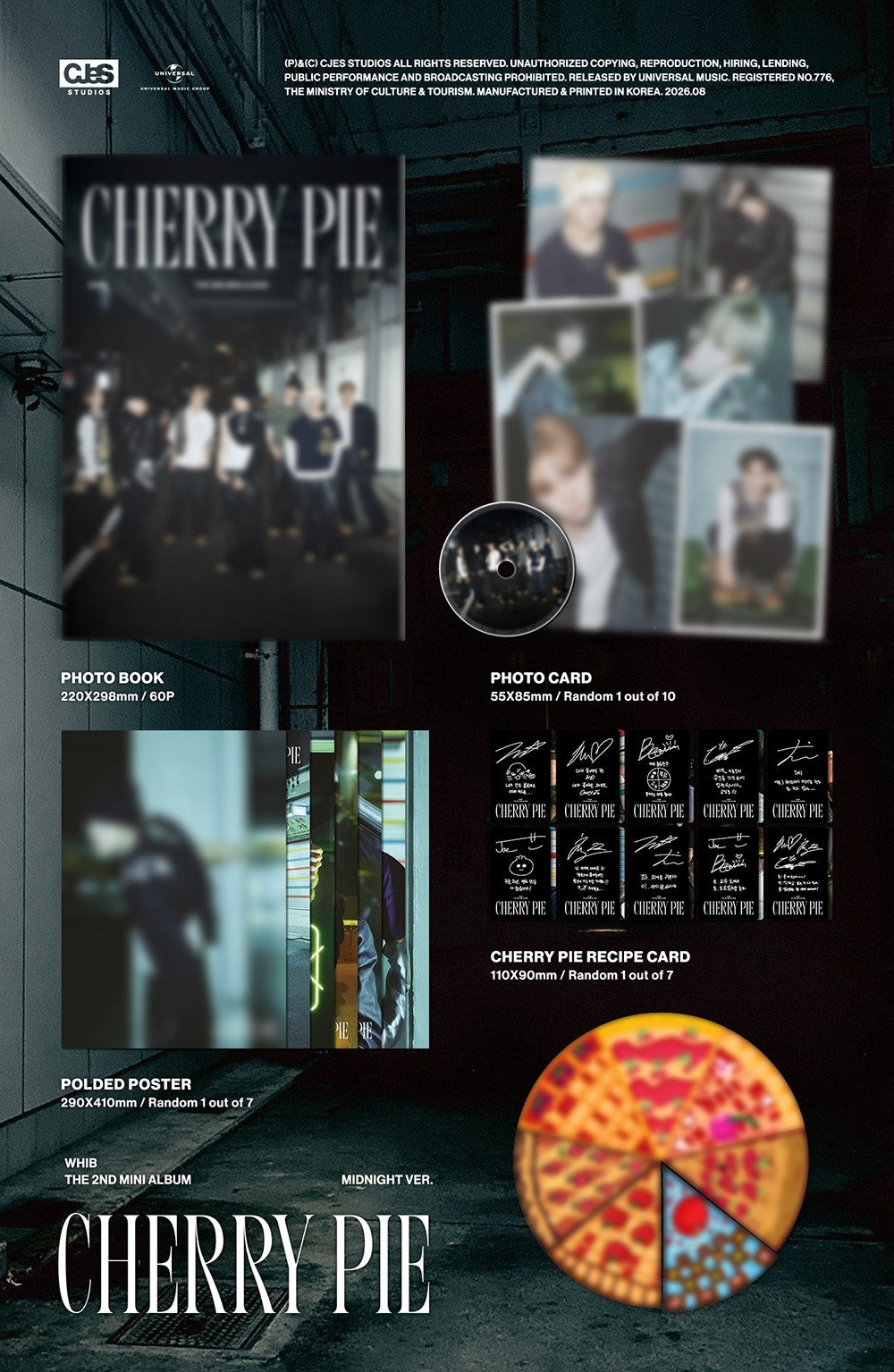 WHIB - THE 2ND MINI ALBUM [CHERRY PIE] (MIDNIGHT VER.)