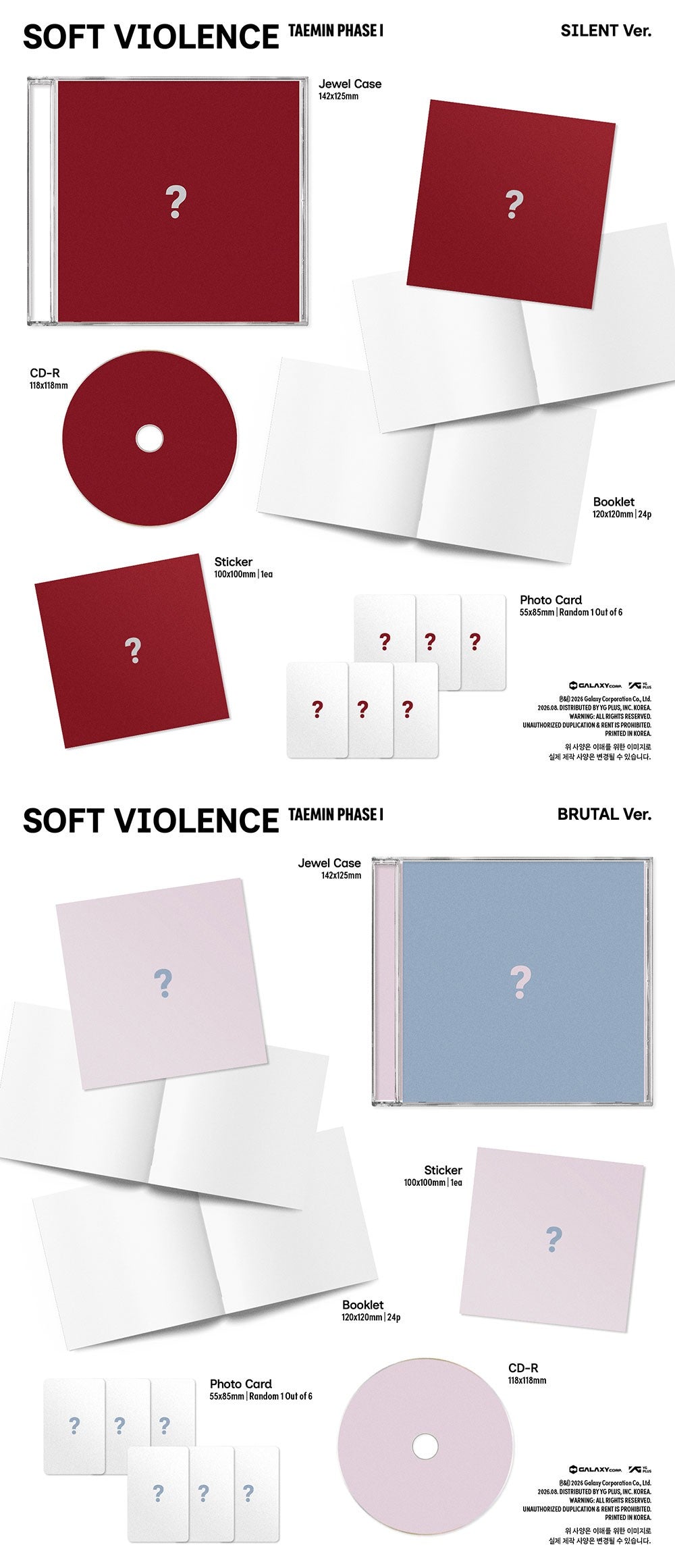 TAEMIN - PHASE I : SOFT VIOLENCE (JEWEL VER.)