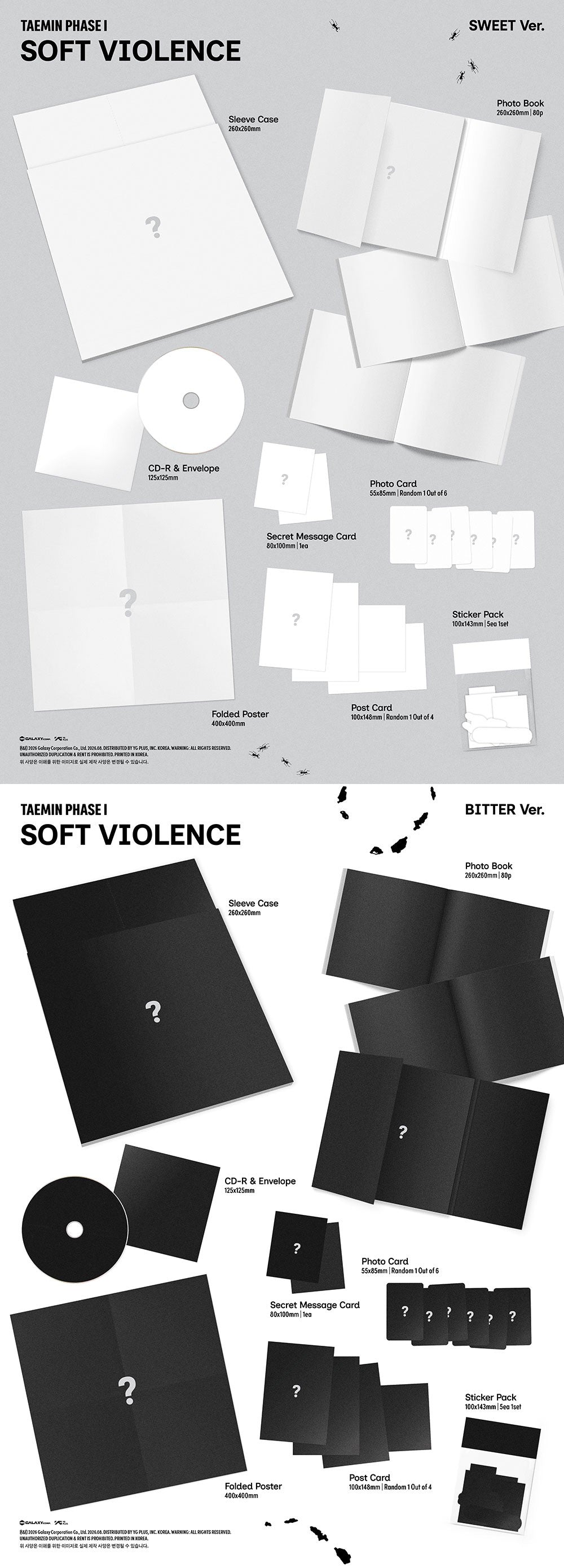 TAEMIN - PHASE I : SOFT VIOLENCE (PHOTO BOOK VER. (2EA 1SET))