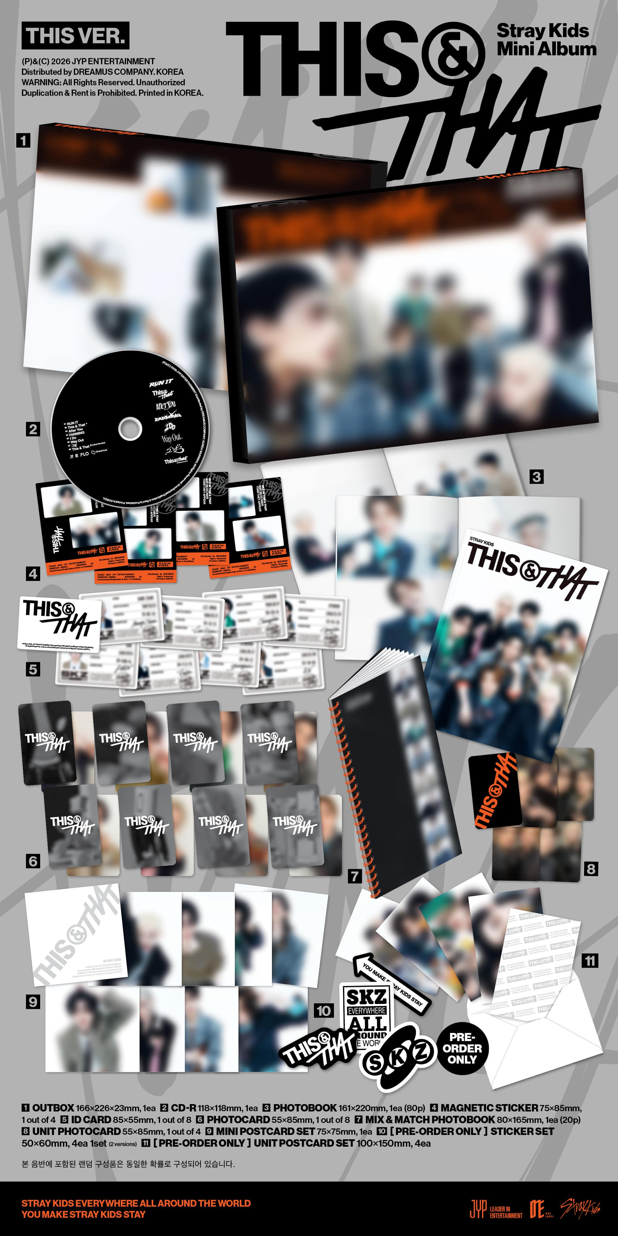 STRAY KIDS - [SOUND WAVE LUCKY DRAW] [STRAY KIDS] THIS & THAT (2EA 1SET) (Photobook)