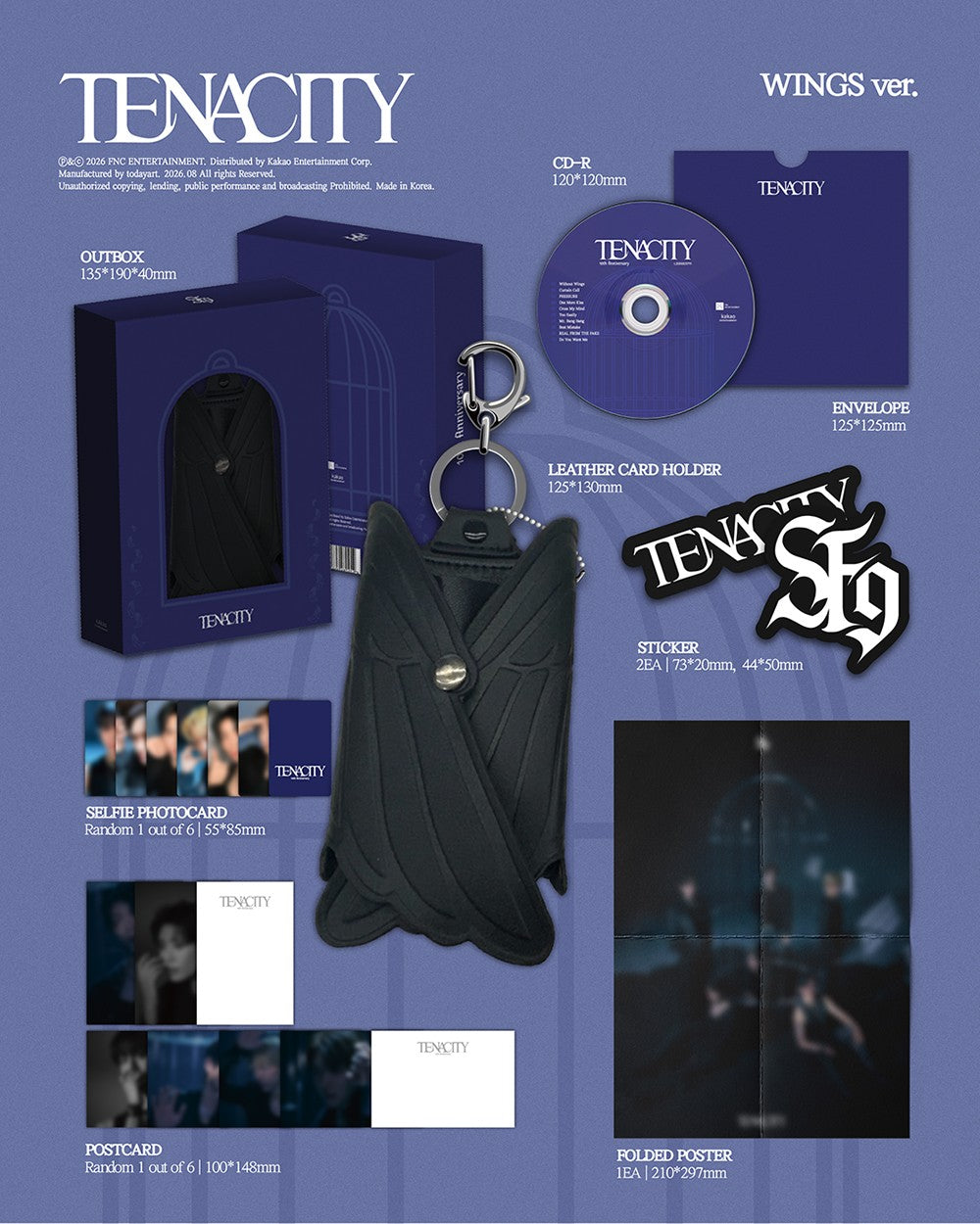 SF9 - 2ND ALBUM [TENACITY] (WINGS VER.)