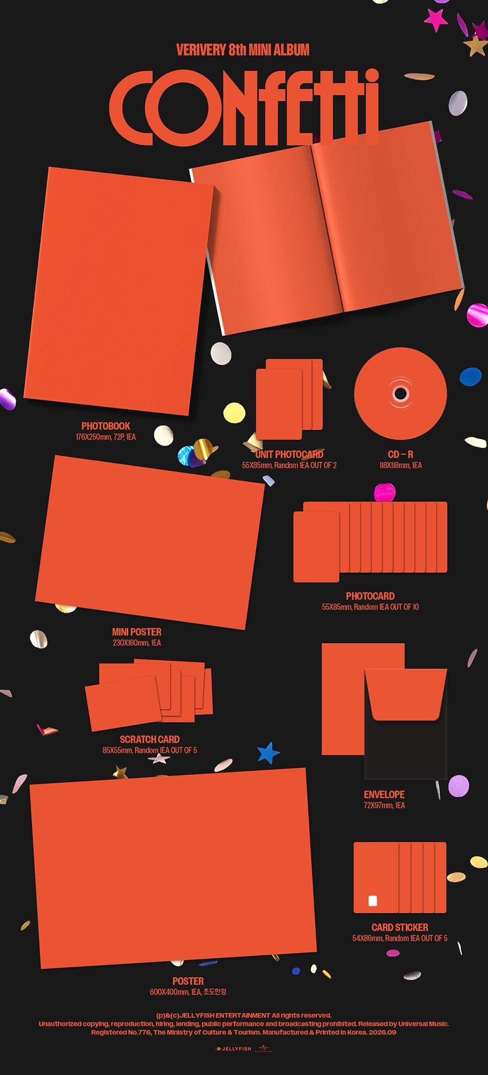 VERIVERY - 8TH MINI ALBUM [CONFETTI] PHOTOBOOK VER.