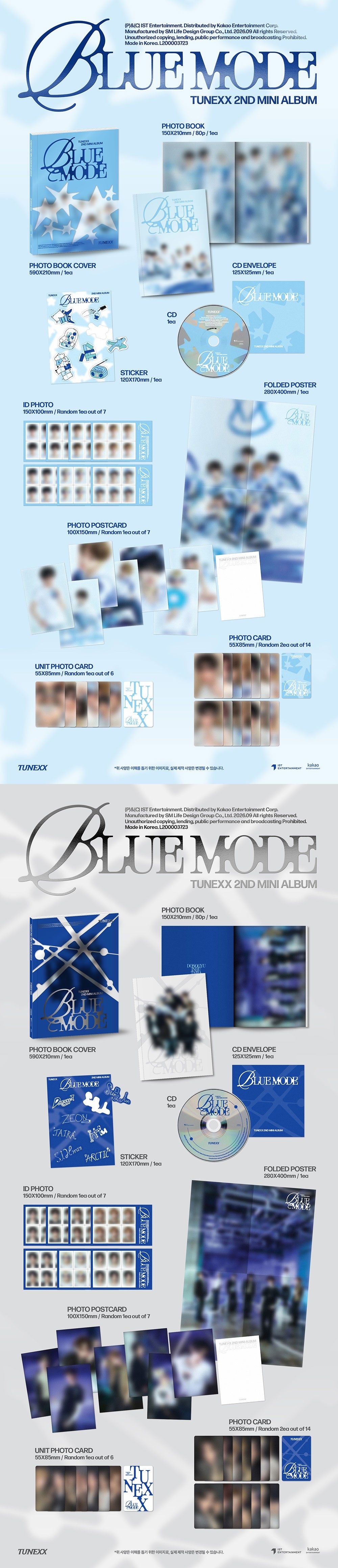 TUNEXX - 2ND MINI ALBUM [BLUE MODE] (Photobook)