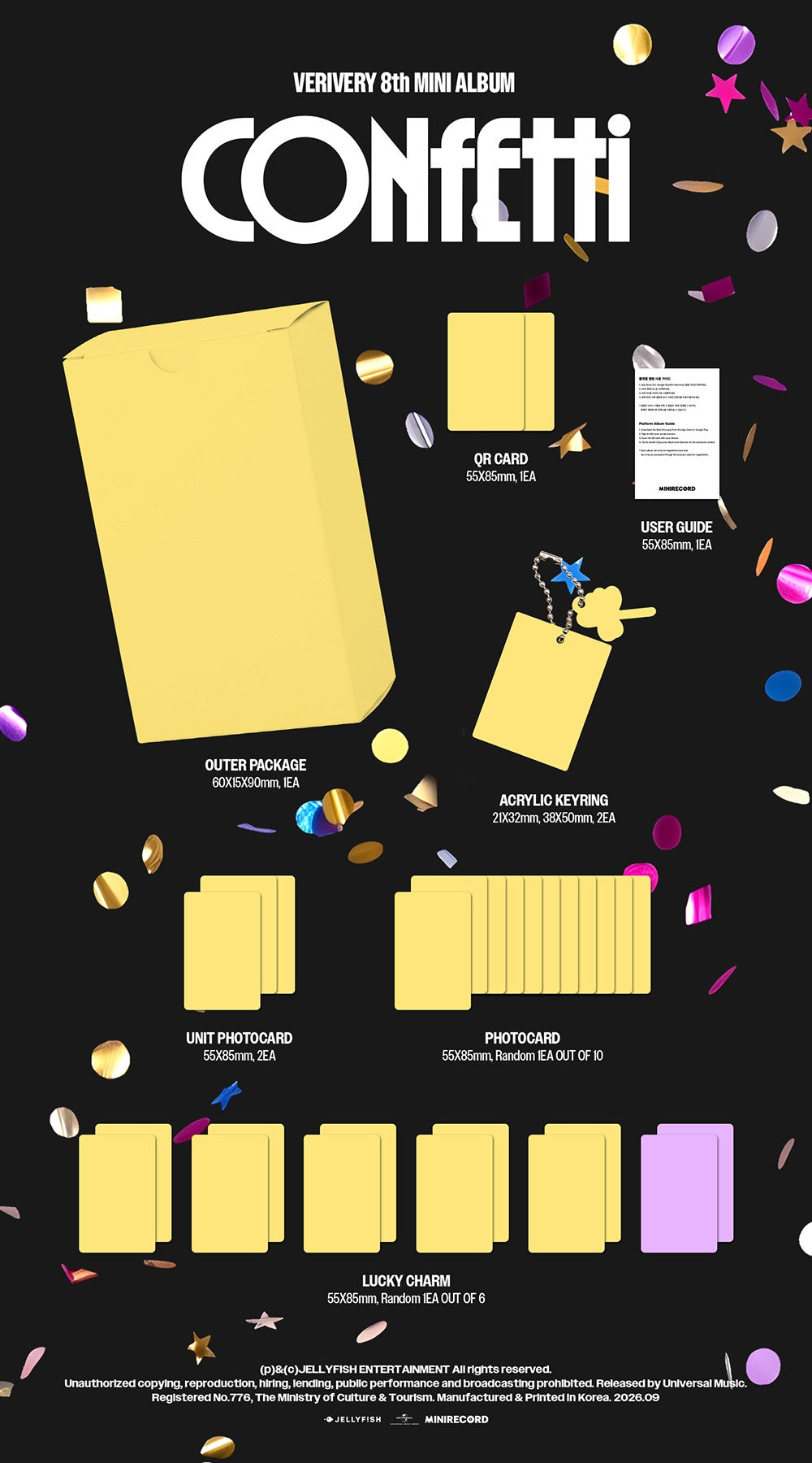 VERIVERY - 8TH MINI ALBUM [CONFETTI] LUCKYCHARM VER.